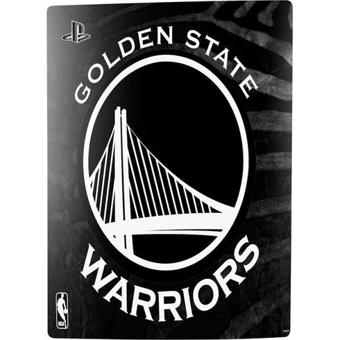 NBA Golden State Warriors Black Animal Print PS5 Digital Edition Console Skin